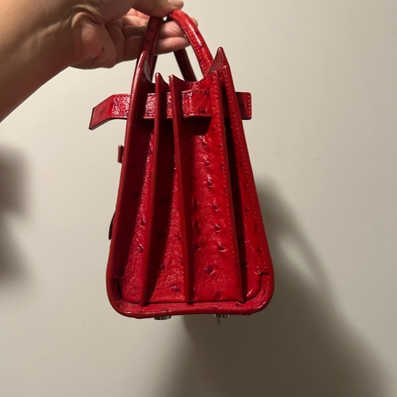 Saint Laurent YSL OSTRICH Sac de jour - Picture 8 of 16